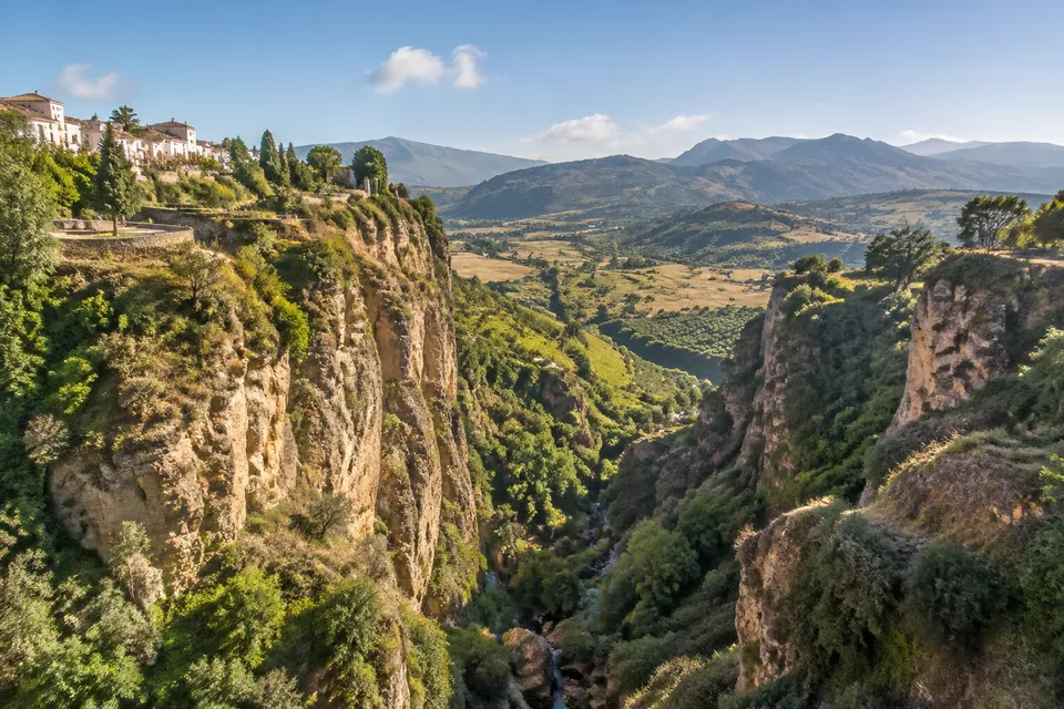 Panorámica del Tajo de Ronda y la Serranía cercana